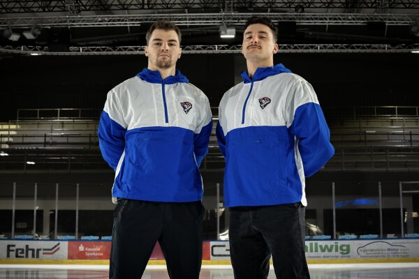 Retro Anorak blau/weiß