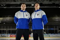 Retro Anorak blau/weiß